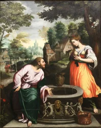 Jesus e a mulher samaritana.