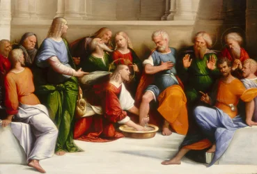 Cristo lavando os pés dos discípulos, c. 15201525.