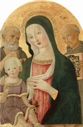Madonna e Criança com São Jerônimo e São Bernardino de Siena, c. 14801485.