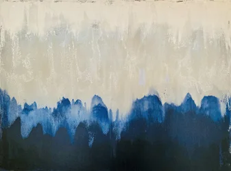 Abstrato azul enevoado