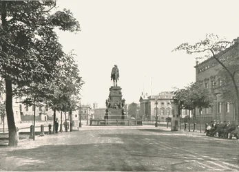 Estátua de Frederico o Grande, Unter Den Linden, Berlim, Alemanha, 1895.