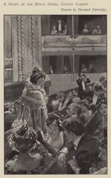 Uma noite na Royal Opera, Covent Garden, Londres (litho)