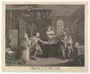 Casamento A-la-Mode, Placa III, abril de 1745.