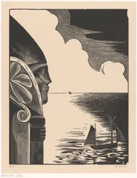 Estátua de São Nicolau no porto de Tréboul