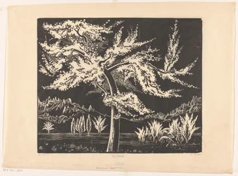 Bloeiende appelboom (título original sobre o objecto)