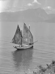 Barco à vela no Bósforo, Turquia