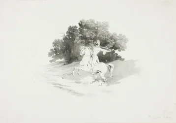 Trompetista a cavalo