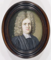 O reverendo Dr. Harris (wc e guache sobre grafite em marfim)