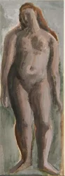 Figura Feminina Permanente (guache sobre papel)
