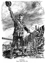 Canadá, Ypres, 23-24 de abril de 1915, 1920
