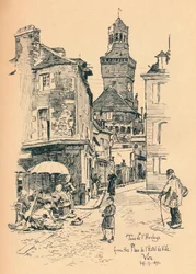 Torre do relógio, Vire, c1893