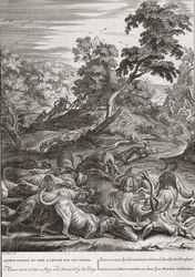 Acteon turnd em um Stag, e devorado por seus cães, 1731