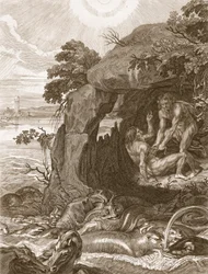 Aristeus compele Proteus para revelar seus oráculos, 1731