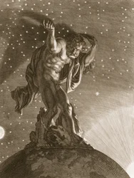 Atlas apóia o céu em seus ombros, 1731