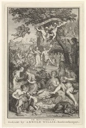 Paisagem com pastores e pastoras
Página de título para: F. Greenwood, Poemas, 1719