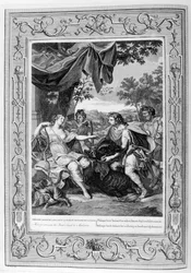 Meleager apresenta os javalis em Atalanta, 1733