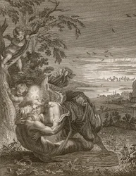 Tithonus, o marido de Aurora, se transformou em um gafanhoto, 1731