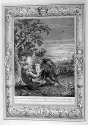 Tithonus, marido de Auroras, transformado em gafanhoto, 1733