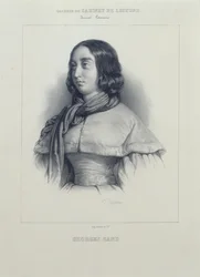 Retrato de George Sand.