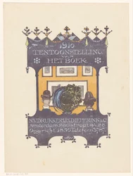 Anúncio da impressora de tijolos e livros de Amsterdão Dieperink & Co.
1910 Exposição de livros (título sobre o objecto)