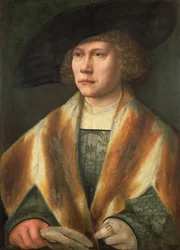 Retrato de um jovem, possivelmente um auto-retrato, c.1520 (painel)