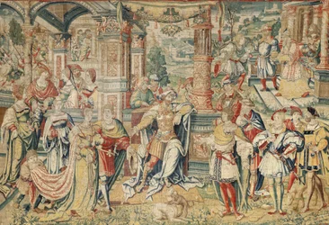 Série de História de David, c.1525 (seda e lã)