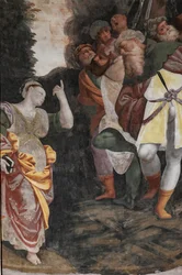 Detalhe do Martírio de Santa Catarina (fresco)