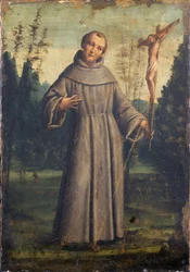 São Francisco de Assis, c.1545 (óleo sobre painel montado sobre tela)