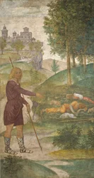 Céfalo e as Ninfas, c.1520-1522 (fresco)