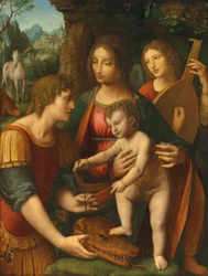 A Madona e o Menino com São Jorge e um anjo