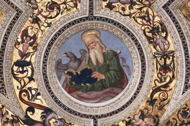 São João Evangelista, detalhe de Os Quatro Evangelistas (fresco