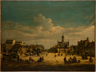 Dresden-Neustadt com vista para norte