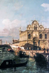 O Rio dei Mendicanti e a Scuola di San Marco (óleo sobre tela)