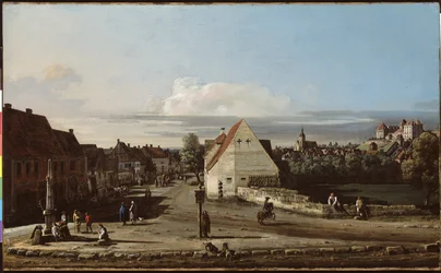 Vista de Pirna com a Fortaleza de Sonnenstein, 1755-65
