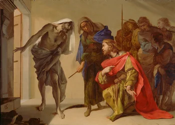 A sombra de Samuel invocada por Saul, c.1655