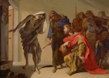 A sombra de Samuel invocada por Saul, cerca de 1655