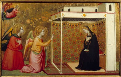 Anunciação. Pintura de Bernardo Daddi (? - 1355) Ec. Ital.