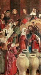Altarpiece of the Transfiguration, detalhe do casamento de Caná