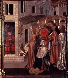 A Cura dos Possuídos, painel predella do Retábulo da Transfiguração