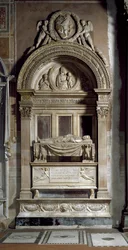 Monumento funerário de Leonardo Bruni. Escultura