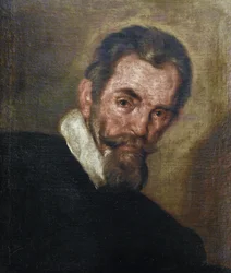 Retrato do compositor Claudio Monteverdi (1567-1643) por Strozzi, Bernardo (1581-1644) Colecção Privada