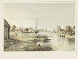 Vista de Alkmaar do Zeglis