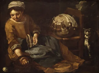 The Lacemaker, ca. 1665