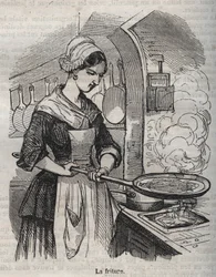 Fritura - gravação em "La Physiologie du gout" de Jean Anthelme Brillat Savarin (Brillat-Savarin
