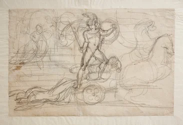 Aquiles segue o corpo de Heitor atrás da sua biga. Paolo e Francesca(),