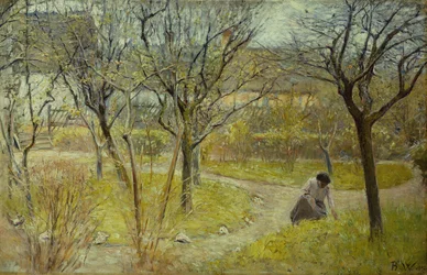 Dia de primavera no jardim