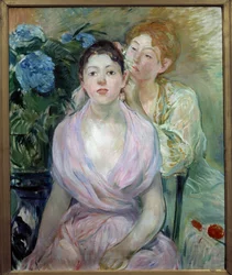 Hydrangea ou ambas as irmãs. Pintura de Berthe Morisot (1841-1895)