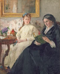 Retrato da mãe e irmã do artista