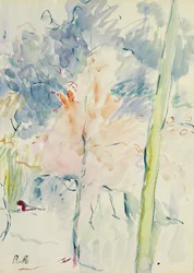 Árvore vermelha em uma madeira, 1893