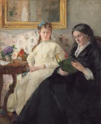 A mãe e a irmã da artista